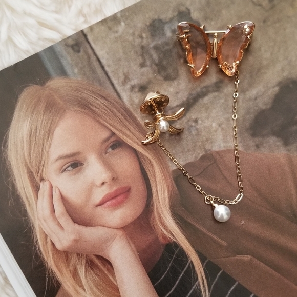 Long Tassel Pearl Pin Brooch - Picture 8 of 16